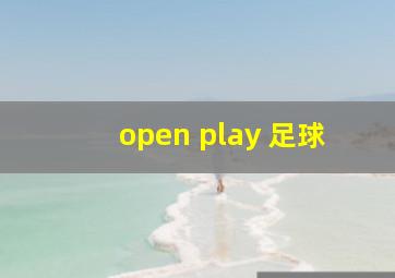 open play 足球